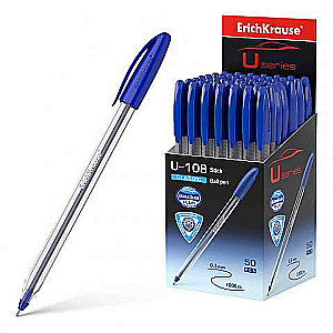 Kugelschreiber ErichKrause® U-108 Classic Stick 1.0, Ultra Glide Technology, Tinte Farbe blau