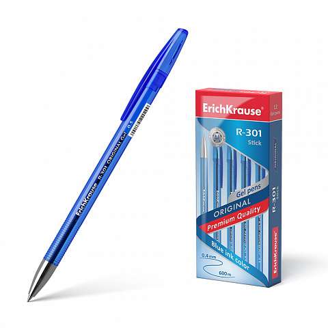 Kugelschreiber ErichKrause® R-301 Original Gel Stick 0.5, Tinte blau