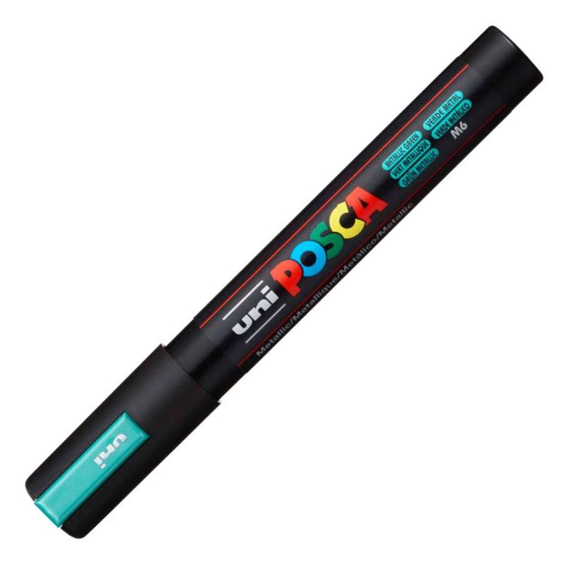 Water-based marker UNI Posca PC-5M green metallic