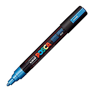 Veepõhine marker UNI Posca PC-5M metallik sinine