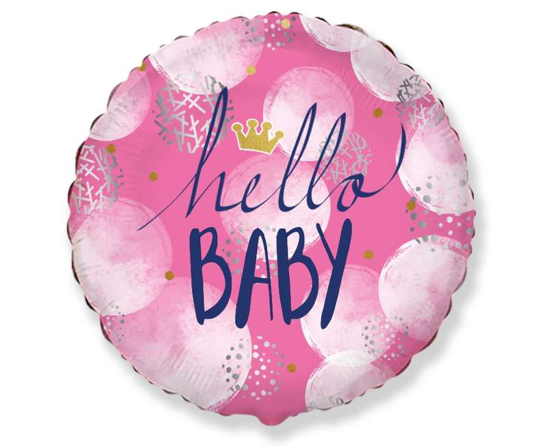 Folijas balons Hello Baby Girl, 18