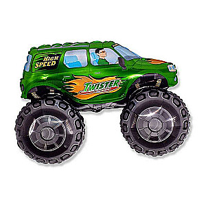 Folijas balons Twister Car zaļš