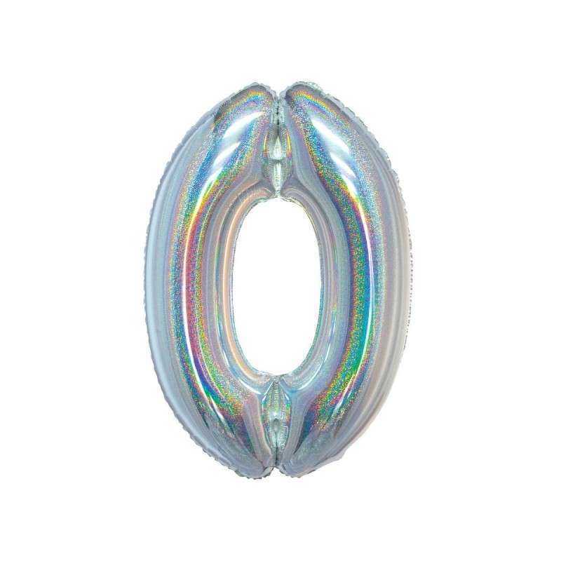 Folijas balons B&C, cipars 0, 76 cm.
