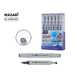 Double-sided sketch marker LINDO, warm grey