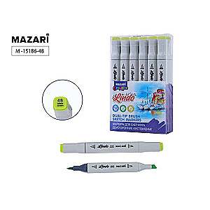 LINDO Double-Sided Sketch Marker, yellow green