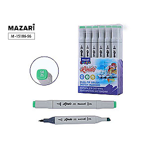 Double-sided sketch marker LINDO, mint green