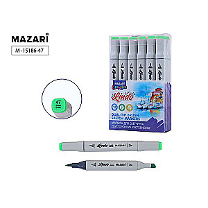 Double-sided sketch marker LINDO, grass green