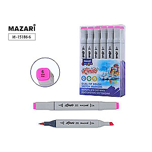 LINDO Double-Ended Sketch Marker, vivid pink