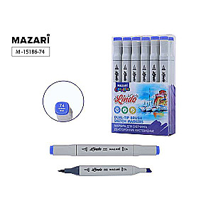 Double-sided sketch marker LINDO, brilliant blue