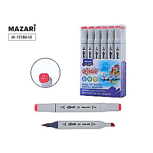 Double-sided sketch marker LINDO, geranium