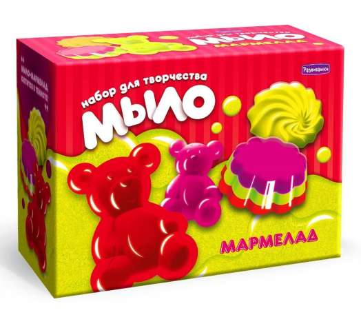 Soap with Your Own Hands - Jelly 4 Shapes, Glows in the Dark