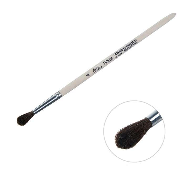 Hernia hobune ümar nr 4 d-4 mm ; L-18 mm puidust käepide Calligrata