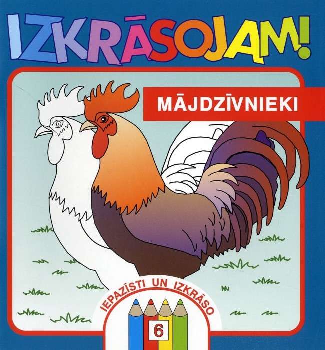 Krāsojam! 6 Mājdzīvnieki