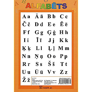 Plakāts: Alfabēts A5 LV