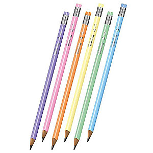 Ołówek HB z gumką PASTEL COLORINO