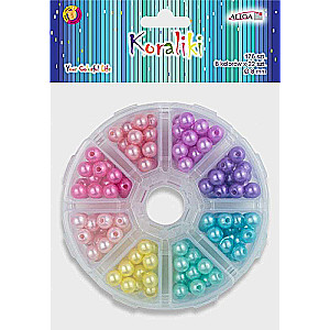 Decor for creativity - bead set, box, mix, 8mm, 176 pcs.