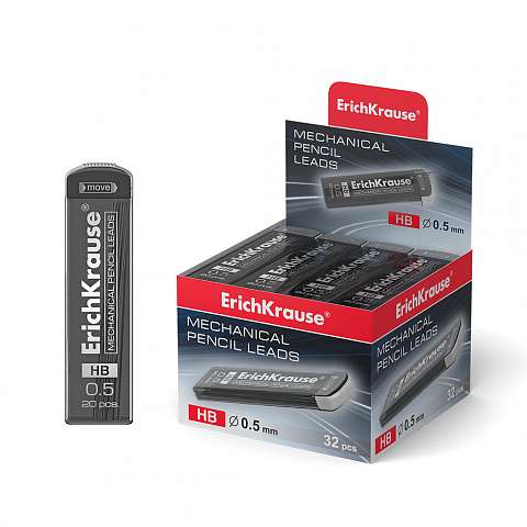ErichKrause® MEGAPOLIS Concept Bleistiftminen für mechanische Bleistifte 0,5 mm, HB