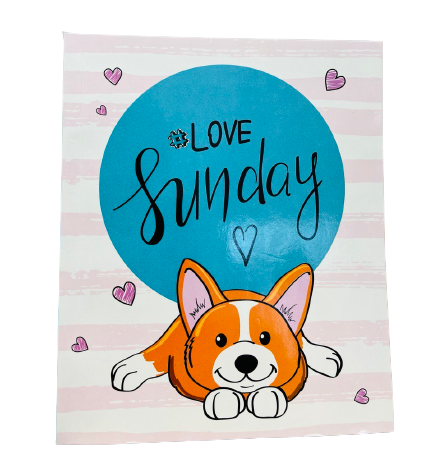 Pozitīvā noskaņojuma piezīmju grāmatiņa. Love Sunday