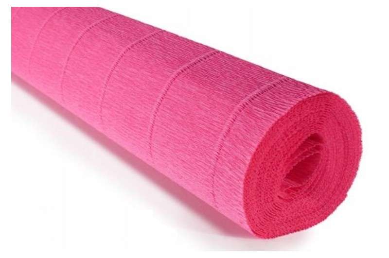 Crepe paper 50cmx2.5m bright pink