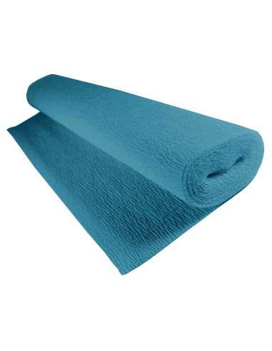 Corrugated paper 50cm x 2.5m blue