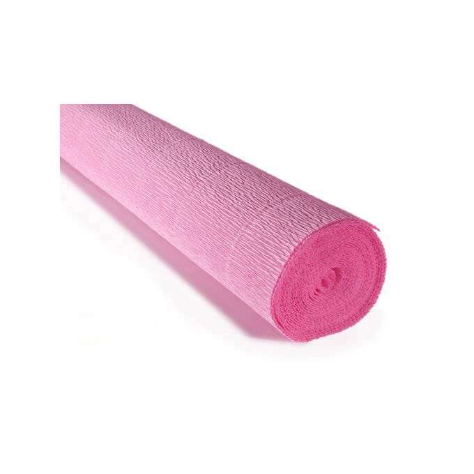 Corrugated paper 50cmx2.5m, light pink
