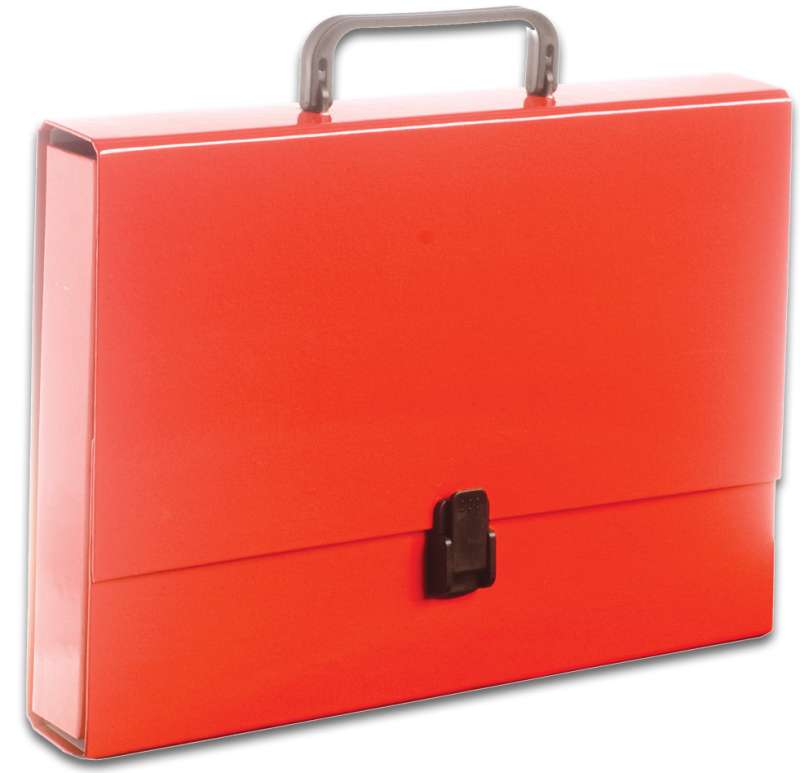 Aktentasche A4 aus laminiertem Karton rot