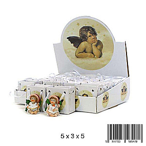 New Year Angel Figurine, Ceramic, in a Gift Bag