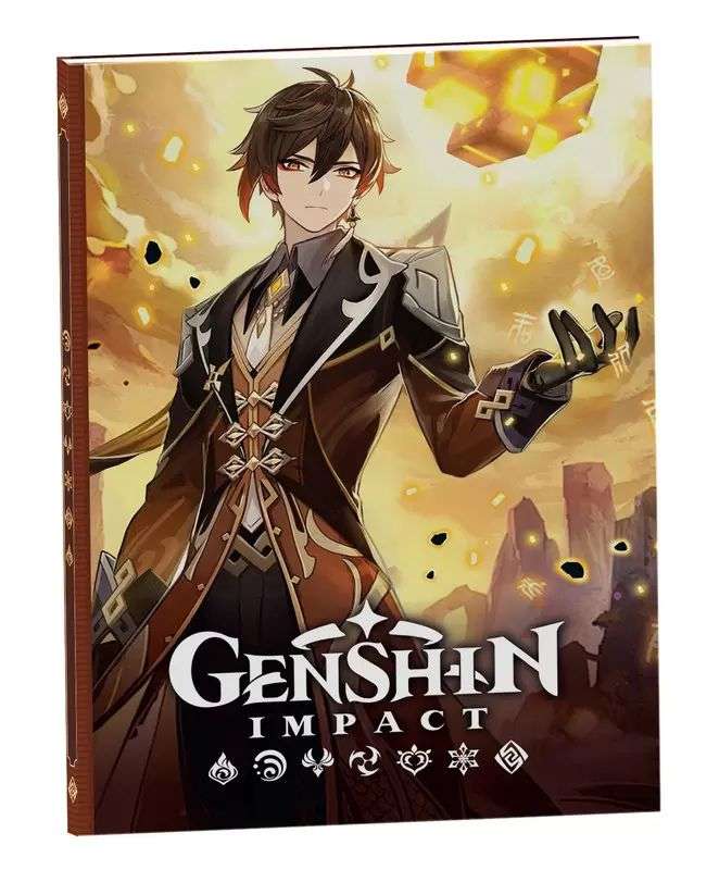 Genshin Impact katru dienu ar uzlīmēm brūnā krāsā