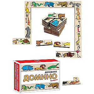 Domino-puzle Pusstītes. Meža dzīvnieki liels