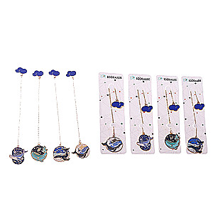 Metal Bookmark, Assorted 4 Designs