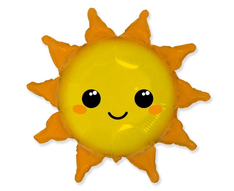 Folienballon Sonne, verpackt, FX, 24