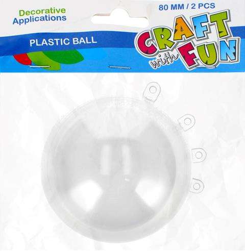 Ziemassvētku dekors 2 gab. 8cm Bumbiņas, plastmasa