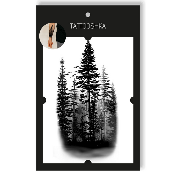 Tattoo - Temporary Sticker Forest 15.5x21cm