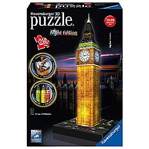 3D puzzle Big Ben z podświetleniem