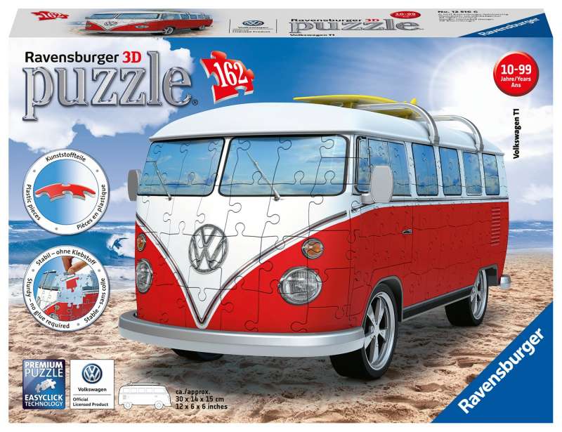 3D пазл VW Bus, 162 детали