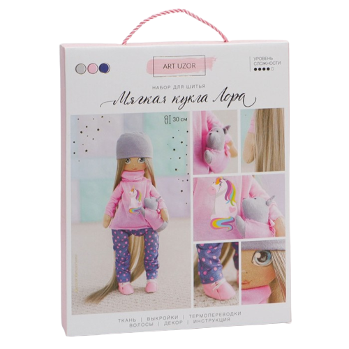 Interior Doll Lora, Sewing Kit, 18 × 22.5 × 2.5 cm