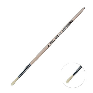 Bristle Brush Round No. 3 d-3 mm; L-16 mm wooden handle Calligrata