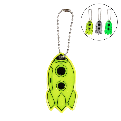 Reflective element rocket 6*3cm chain MIX