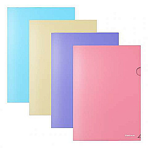 Eckordner aus Kunststoff ErichKrause® Diagonal Pastel, A4, undurchsichtig, Assortiment