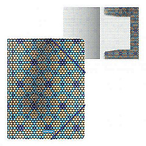 Папка на резинках пластиковая ErichKrause® Blue&Orange Beads, A4