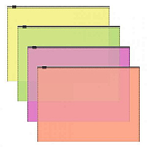Zip-Beutel aus Kunststoff ErichKrause® Fizzy Neon, A4, halbtransparent, assortiert