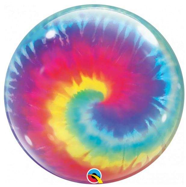 Folienballon 22 QL Bubble Tie Dye Swirls