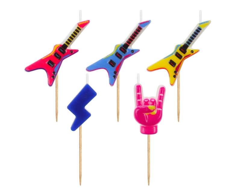 Guitars Candle Set, 5 pcs
