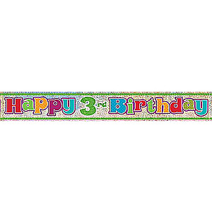 Banner Happy 3. dzimšanas diena