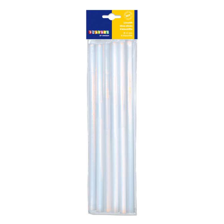 Hot glue sticks 6 pcs. 11x250mm transparent