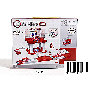 Spēļu komplekts - Auto trase City Fire SET 28*22cm
