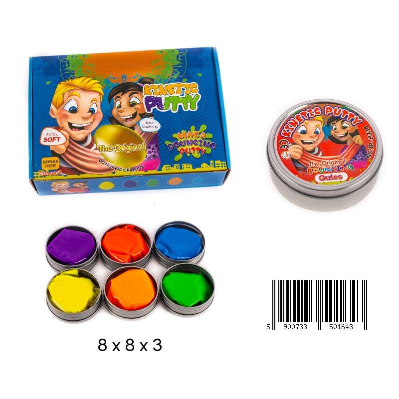 SLIME Kinetic Putty Gel Mass, in a Metal Can