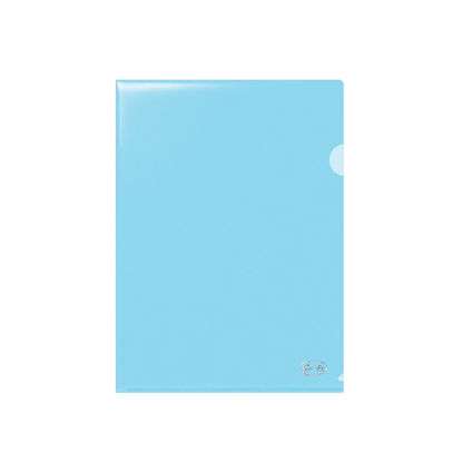 A4 Eckmappe FOROFIS L-Typ 0,115mm, transparent blau