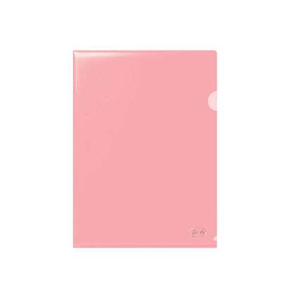 Ordner Ecke A4 FOROFIS L-Typ 0,115mm, transparent rot