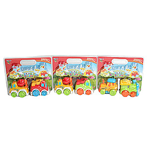 Spēļu komplekts - ceļu remontdarbu mašīnas Little Cars, 2 gab.